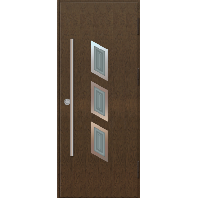 Exterior Single Door with glass  LP002FL