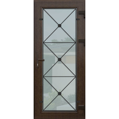 Wrought iron exterior door KR-32FL